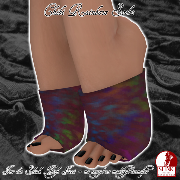 Chibi Rainbow Socks 1