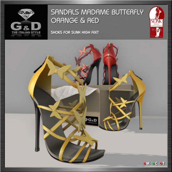 G&D Madame Butterfly Orange & Red