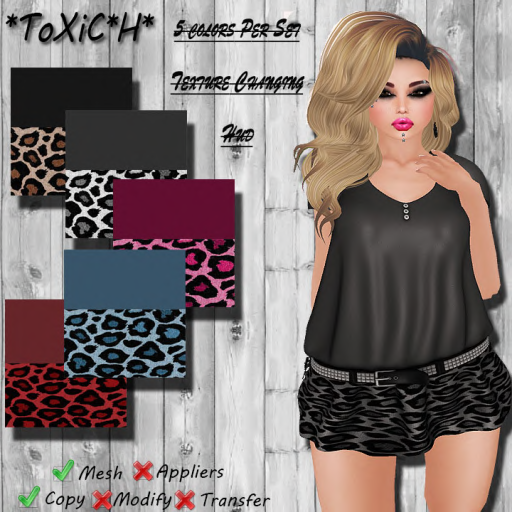 _ToXiC_H_ Lilly Blouse - Dress Kat Girl  Color Changing Hud