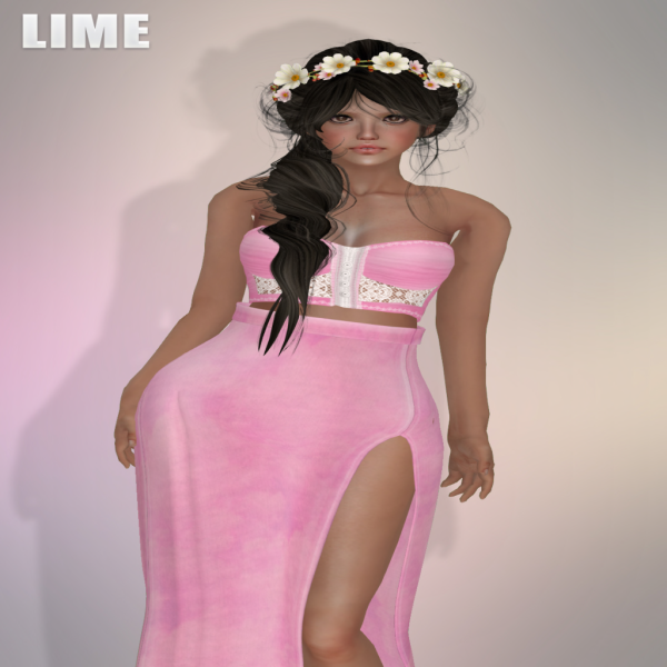 LIME - Soft Bustier and Skirt Ad