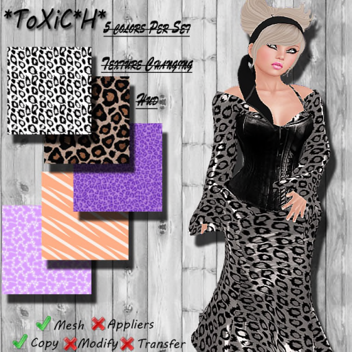 _ToXiC_H_ Elvira Dress Animal Princess With Texture Changer