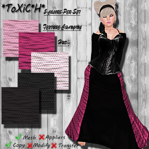 _ToXiC_H_ Elvira Dress Retro With Texture Changer