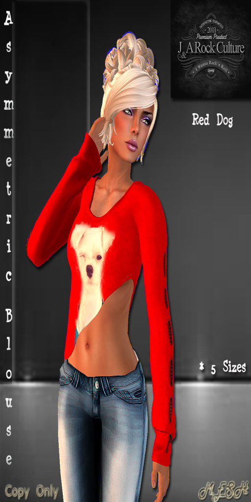 Blouse Red Dog