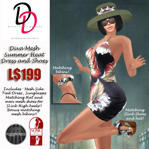 Diva Summer Heat outfit and slink shoes poster v2