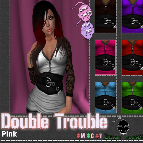 double trouble top (Pink)1