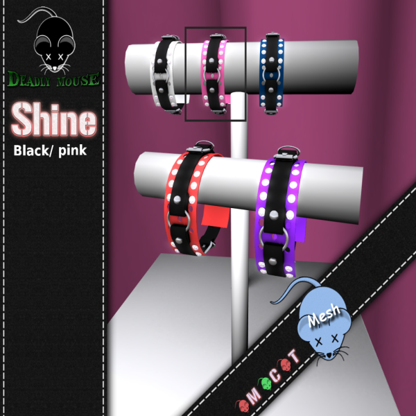 Shine black-pink bracelet1