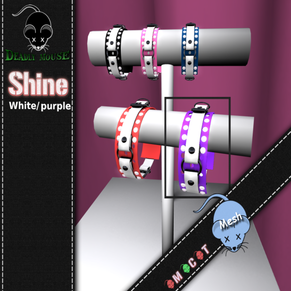 Shine white-purple bracelet1