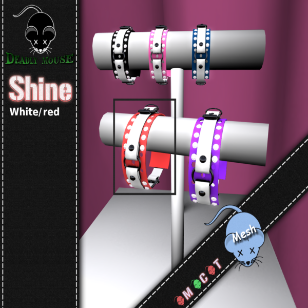 Shine white-red bracelet1