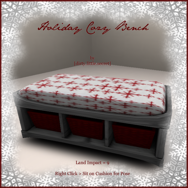 [dirty.little.secret] __ Holiday Cozy Bench