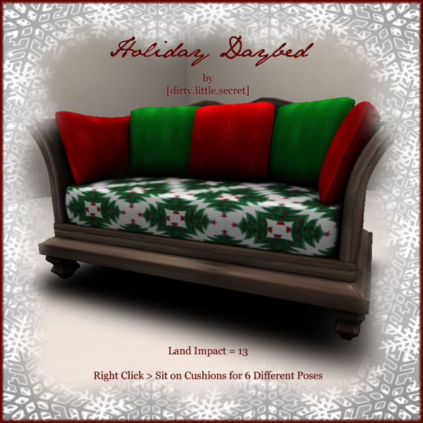 [dirty.little.secret] __ Holiday Daybed Ad