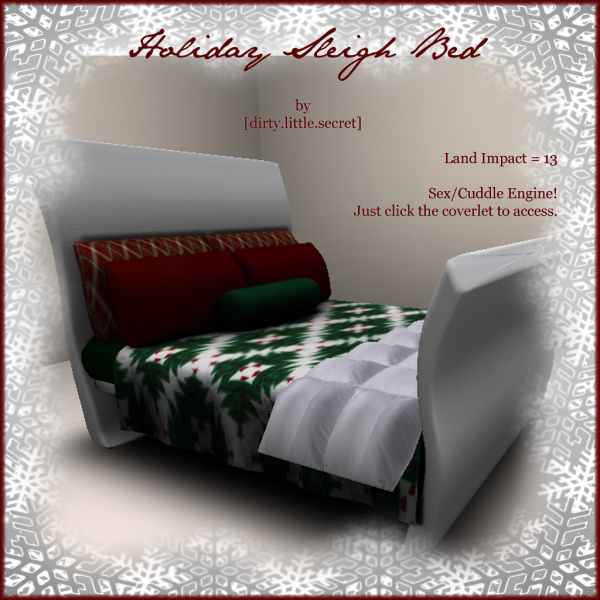[dirty.little.secret] __ Holiday Sleigh Bed Ad