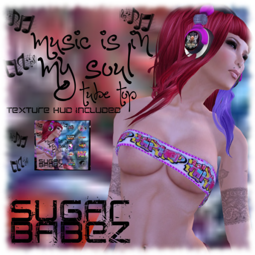 sugarbabez music is in my soul tube top pic